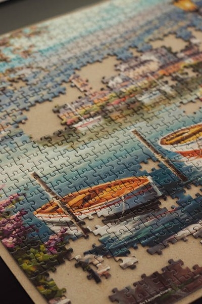 puzzle with missing pieces